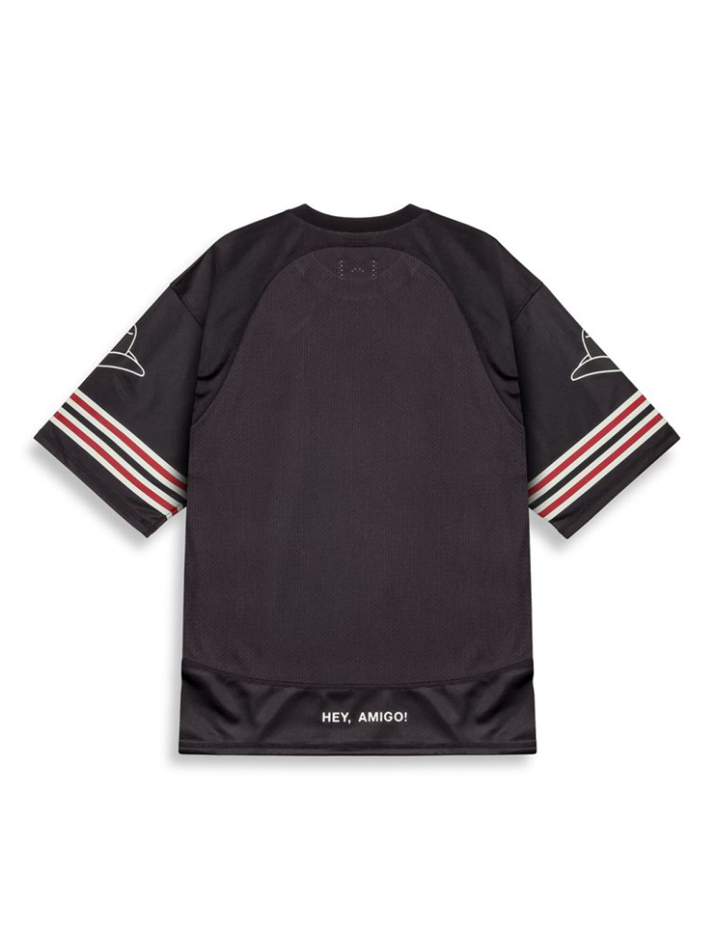 Lone Hand Mesh Football Jersey Black