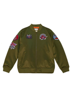 Toronto Raptors Flight Green Satin Jacket