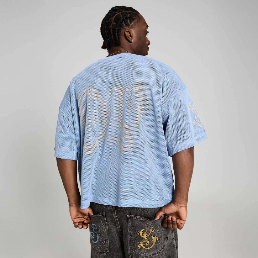 Camiseta Chief Watcher Mesh Boxy Light Blue