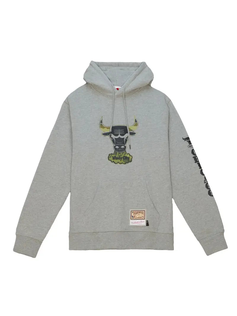 Sudadera NBA Ghost Green Camo Hoody Bulls