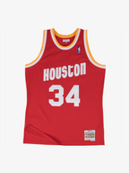 Camiseta Hakeem Olajuwon Red Houston Rockets 1993/94 Hardwood Classics Swingman Player Jersey