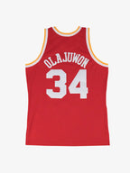 Camiseta Hakeem Olajuwon Red Houston Rockets 1993/94 Hardwood Classics Swingman Player Jersey