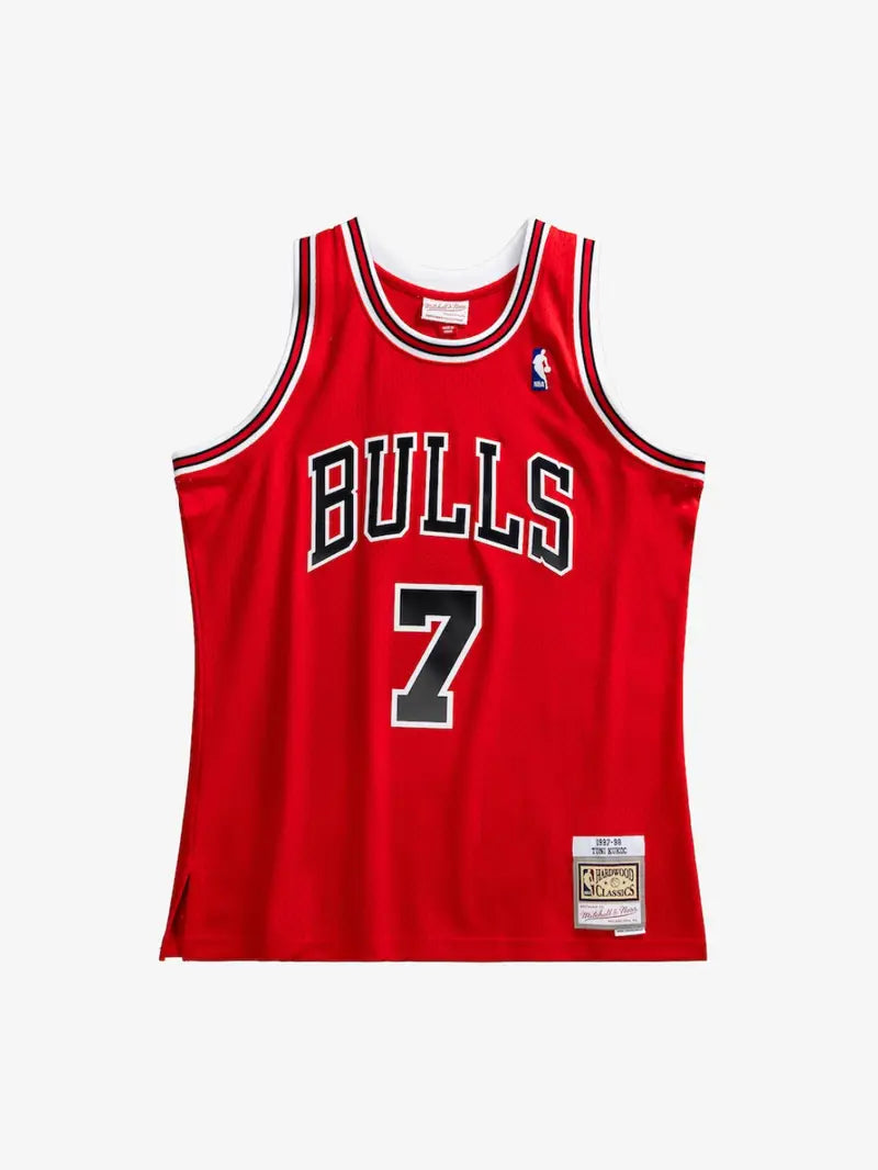 Camiseta Toni Kukoc Red Chicago Bulls 1997/98 Hardwood Classics Swingman Player Jersey