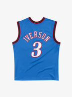 Camiseta Allen Iverson Royal Philadelphia 76ers 1999/00 Hardwood Classics Swingman Player Jersey