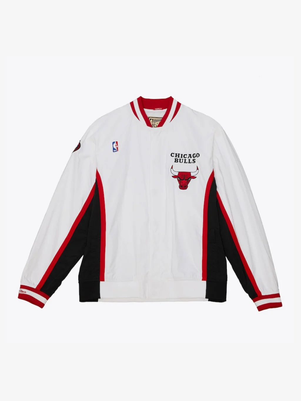 Men's White Chicago Bulls 1998/99 Authentic Full-Snap Warm-Up Jacket