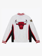 Men's White Chicago Bulls 1998/99 Authentic Full-Snap Warm-Up Jacket
