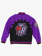 Warm up Purple Toronto Raptors 1995/96 Authentic Full-Snap Warmup Jacket