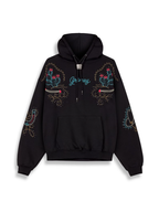 Lone Hand Boxy Hoodie Black