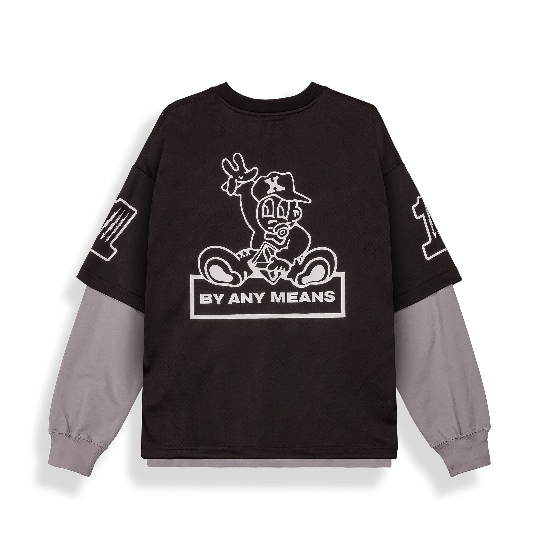 Camiseta De Manga Larga Race War Mesh Black
