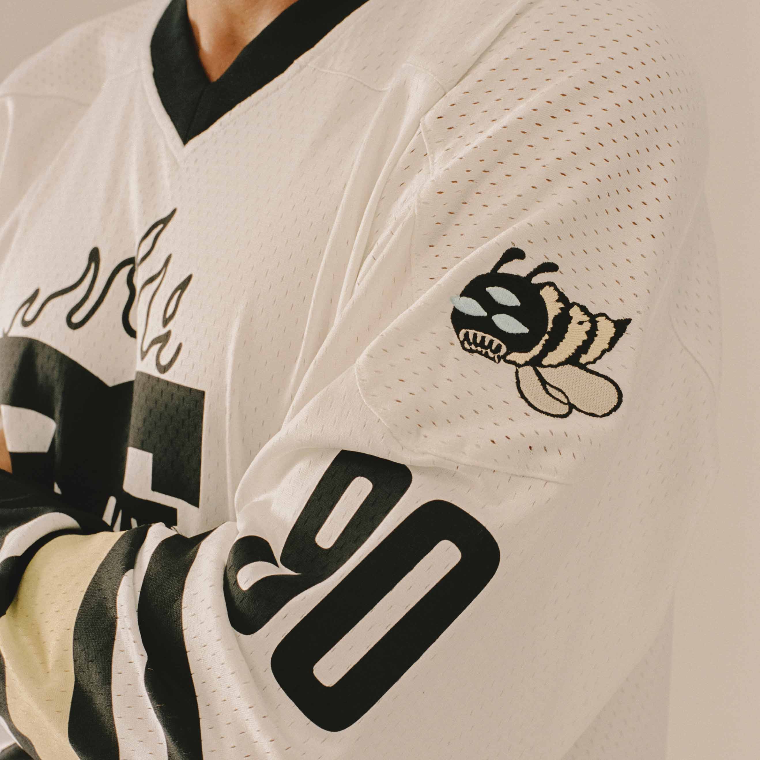 Camiseta De Hockey The Swarm Dc Shoes X Grimey Off White