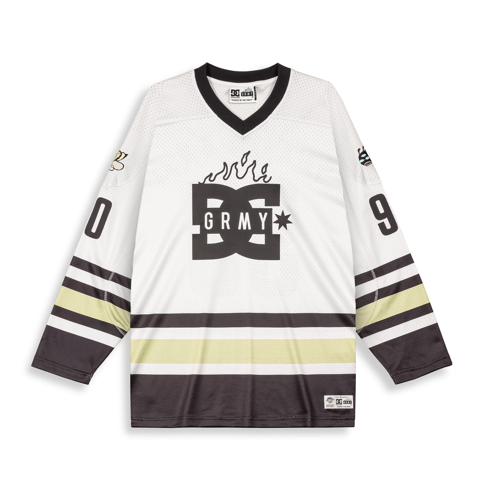 Camiseta De Hockey The Swarm Dc Shoes X Grimey Off White