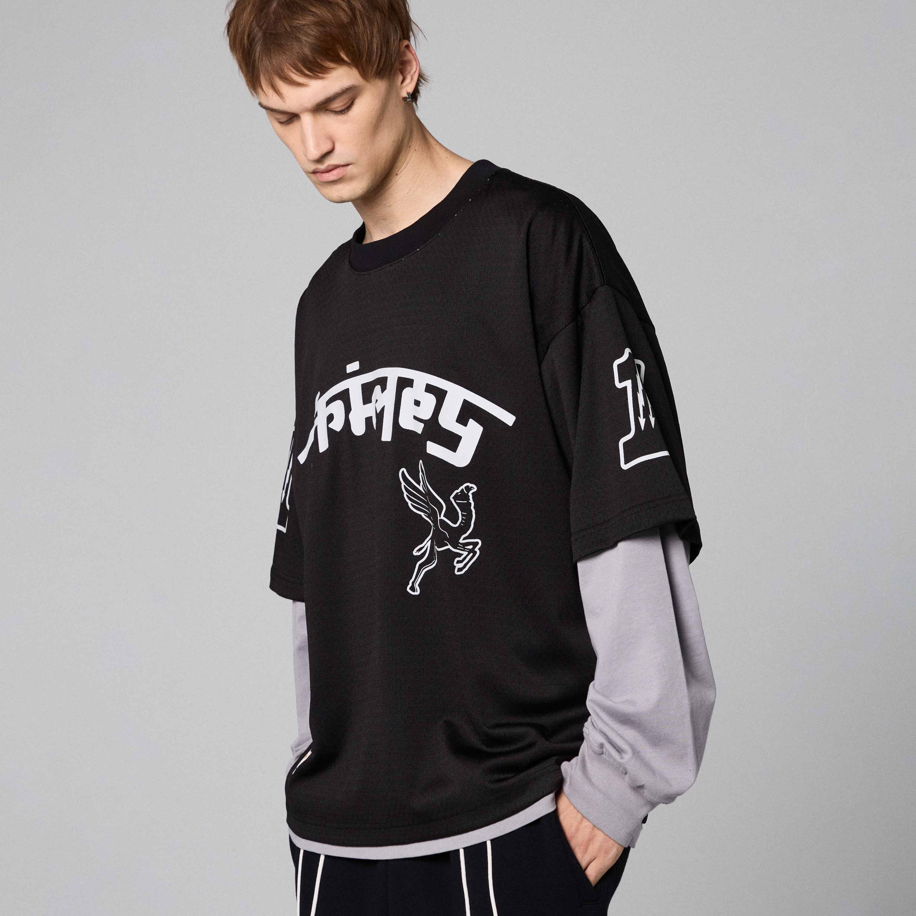 Camiseta De Manga Larga Race War Mesh Black
