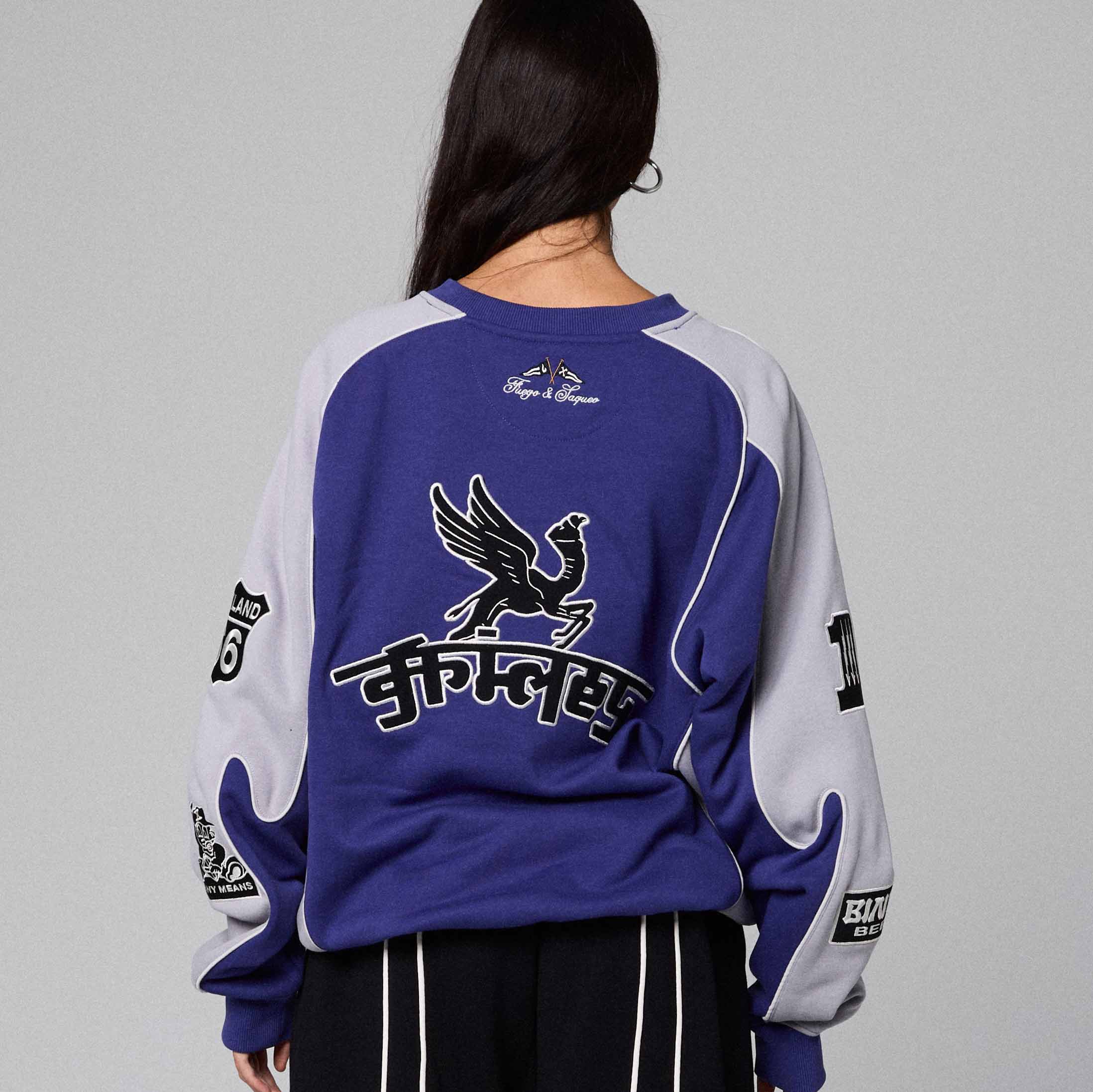 Sudadera Race War Blue