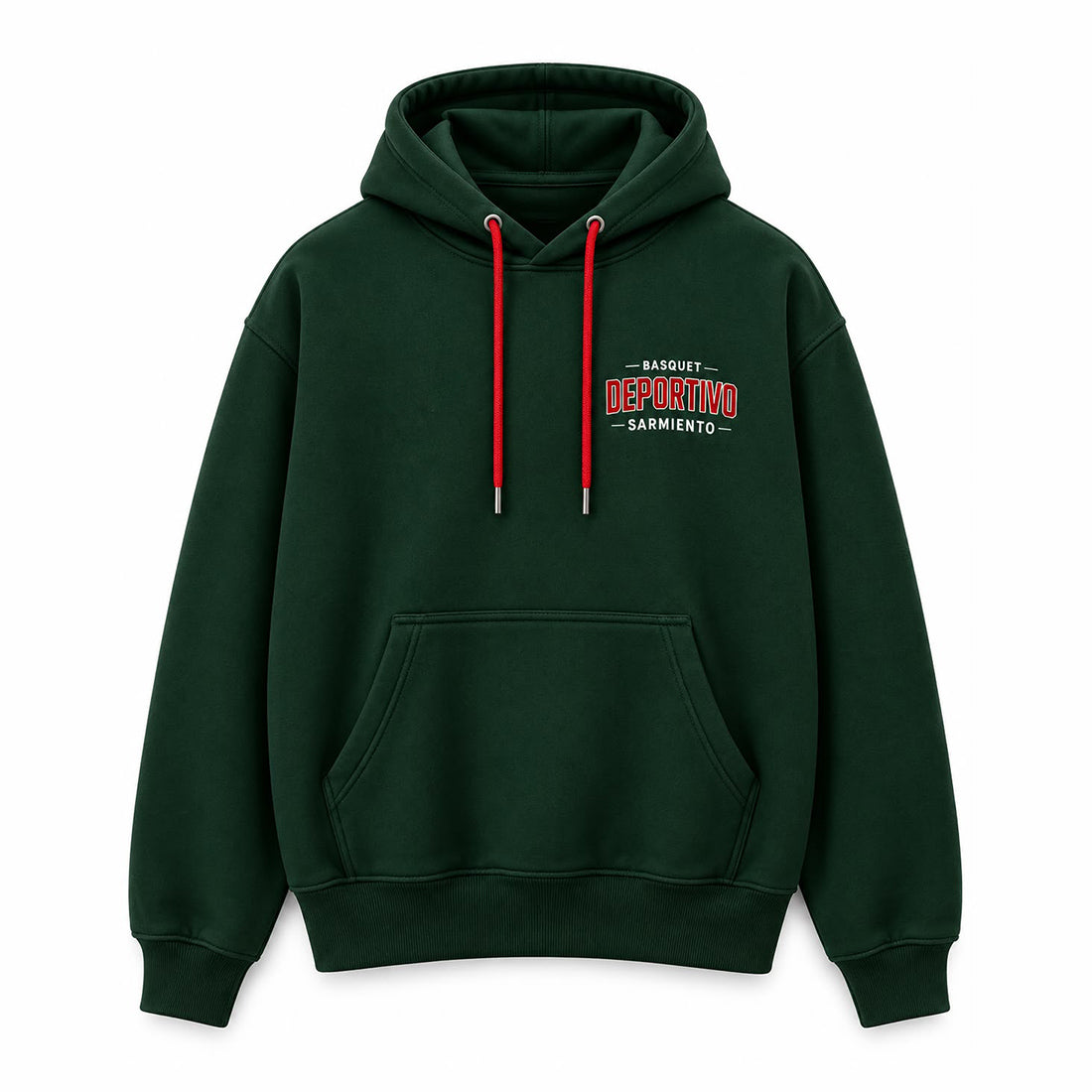 Buzo con Capucha Verde Deportivo Sarmiento