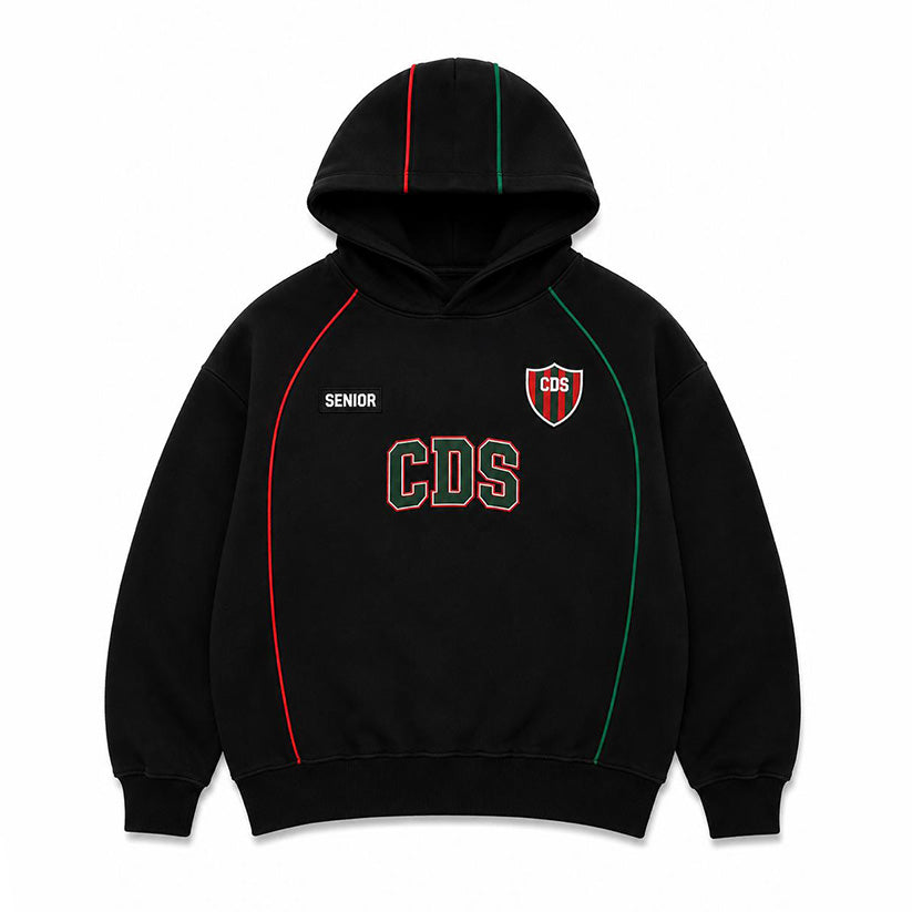 Buzo con Capucha Negro Deportivo Sarmiento