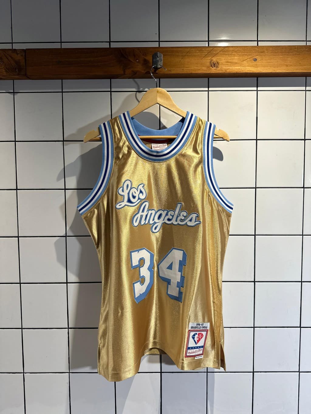 Camiseta Los Angeles Lakers - Shaquille O'neal 96-97 (75 Edition)