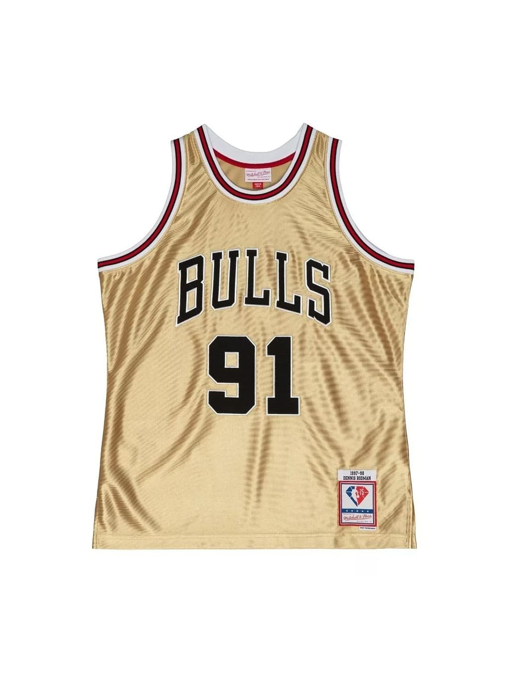 Camiseta Chicago Bulls - Dennis Rodman 97-98 (75 Edition)