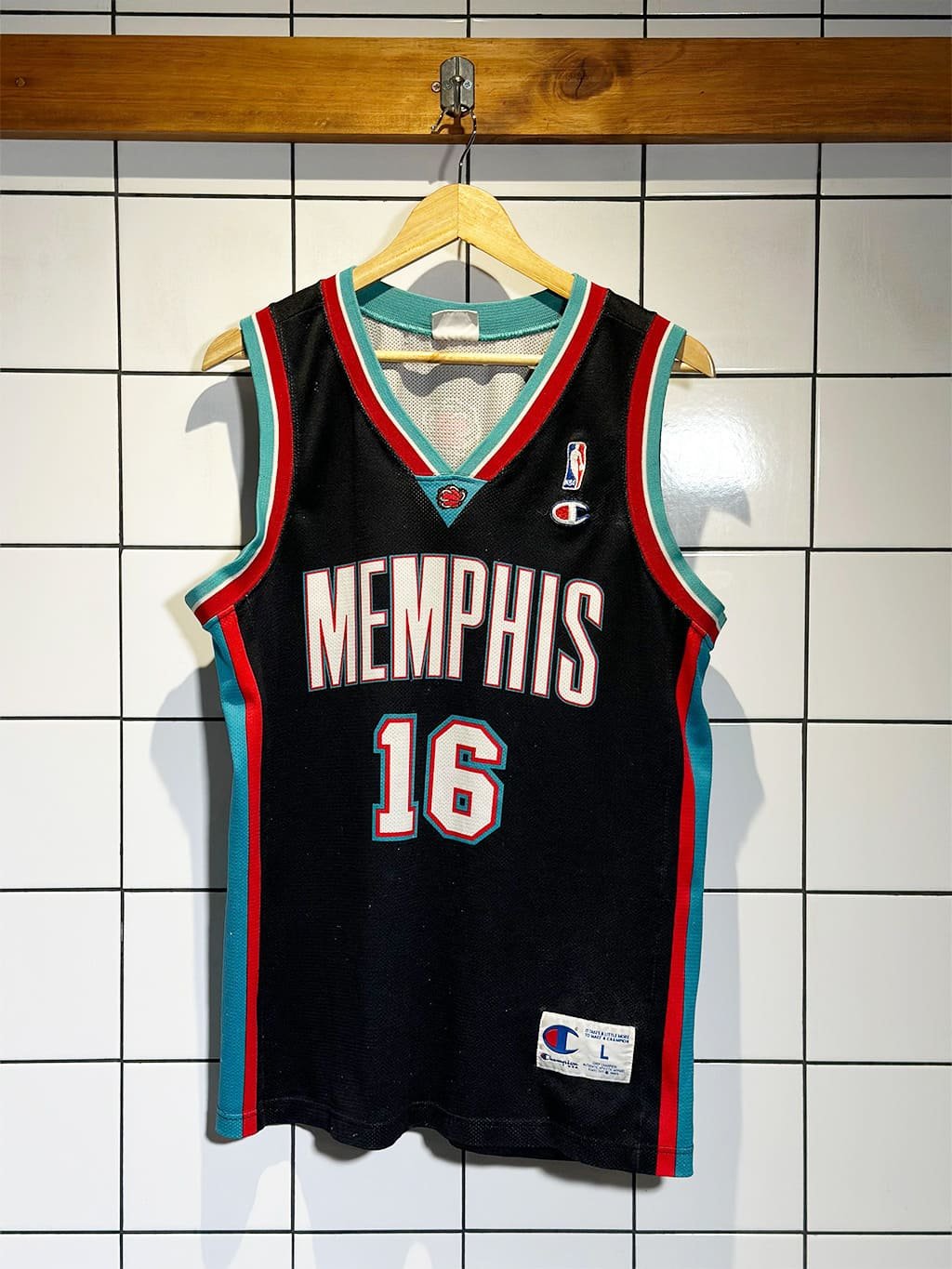 Camiseta Champion Memphis Grizzlies - Pau Gasol - 2001