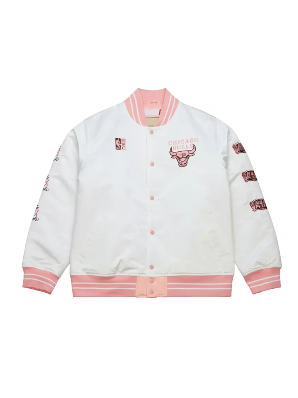 Full-Snap Chicago Bulls Classic Neopolitan Satin Jacket