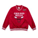 Mitchell & Ness NBA Sideline Satin Long Sleeve T-Shirt 'Chicago Bulls'