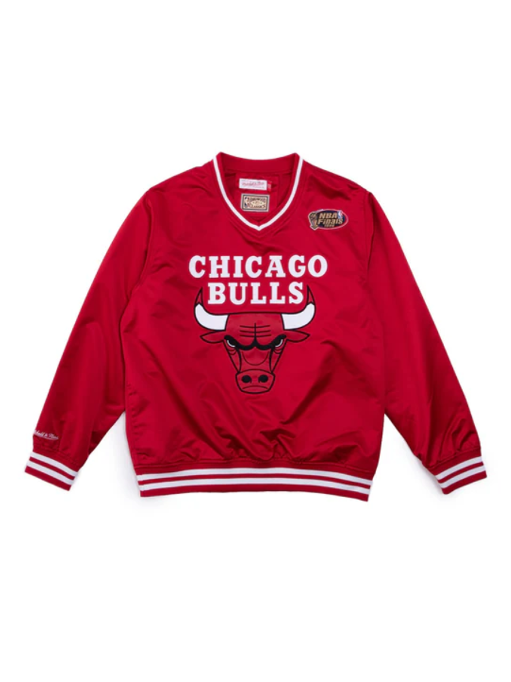 Mitchell & Ness NBA Sideline Satin Long Sleeve T-Shirt 'Chicago Bulls'