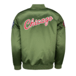 Chicago Bulls Mitchell & Ness Satin Bomber Jacket