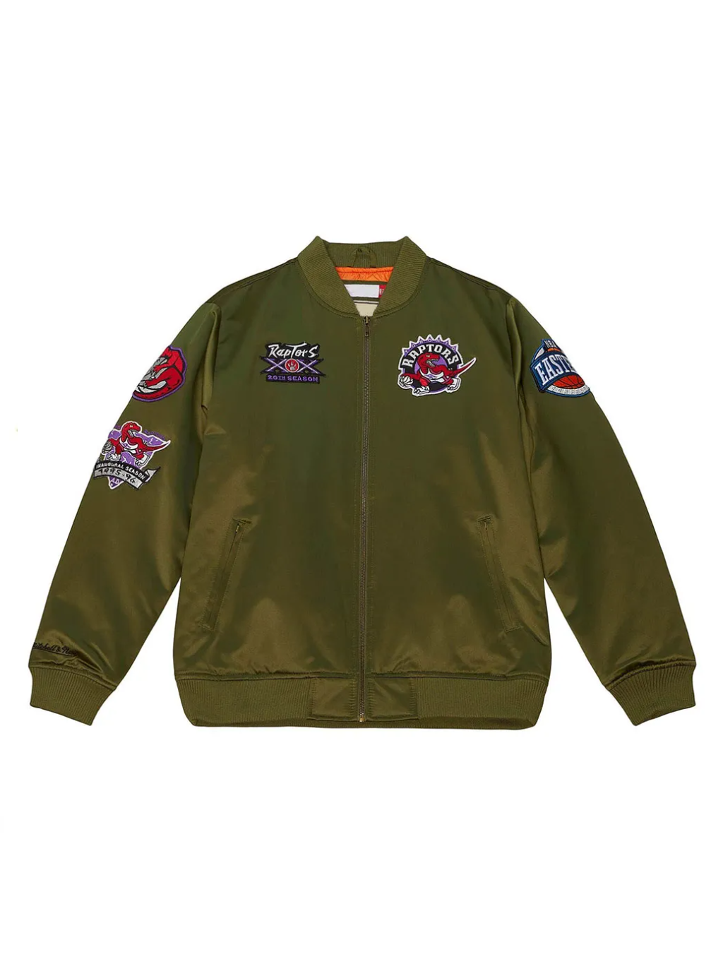 Toronto Raptors Flight Green Satin Jacket
