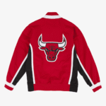 Men's Red Chicago Bulls 1992/93 Authentic Full-Snap Warmup Jacket