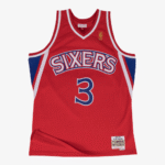 Men's Allen Iverson Red Philadelphia 76ers 1996/97 Hardwood Classics Swingman Player Jersey