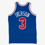Men's Allen Iverson Royal Philadelphia 76ers 1996/97 Authentic Jersey