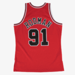 Men's Dennis Rodman Red Chicago Bulls 1997/98 Hardwood Classics Swingman Player Jersey