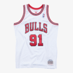 Men's Dennis Rodman White Chicago Bulls 1997/98 Hardwood Classics Swingman Player Jersey