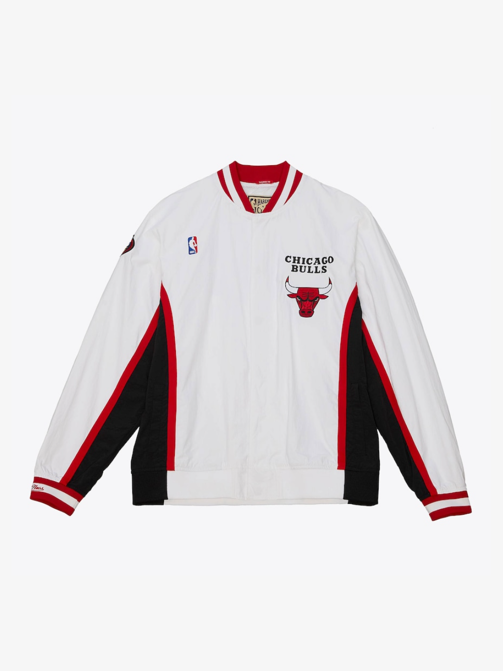 Men's White Chicago Bulls 1998/99 Authentic Full-Snap Warm-Up Jacket