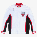 Men's White Chicago Bulls 1992/93 Authentic Full-Snap Warmup Jacket