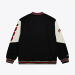 Men's Black Chicago Bulls Team History Vintage Logo Full-Snap Varsity Jacket