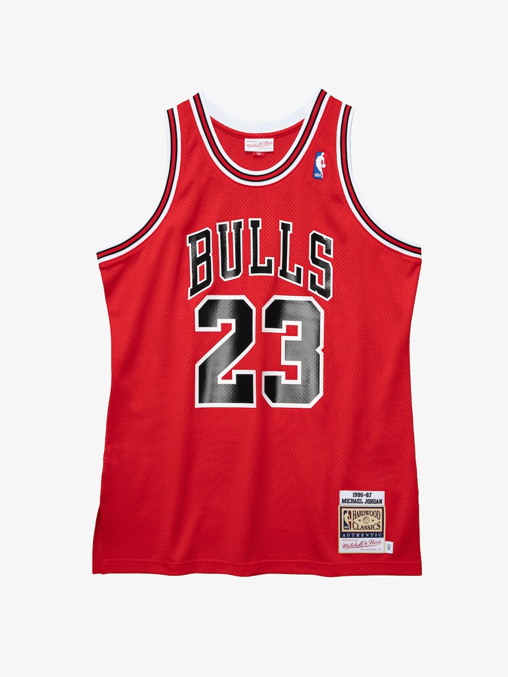 Camiseta auténtica de Michael Jordan de los Chicago Bulls de la temporada 1986-87